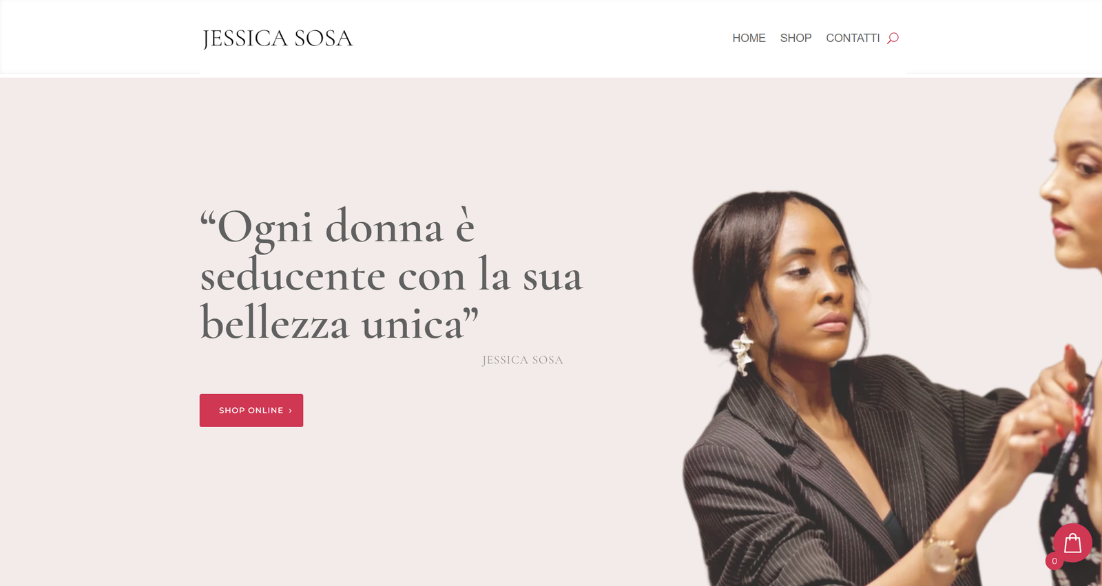 JESSICA SOSA website screenshot
